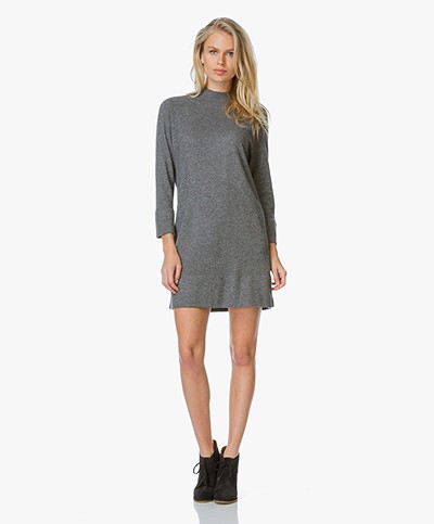 Repeat Knitted Dress with Cashmere - Medium Grey