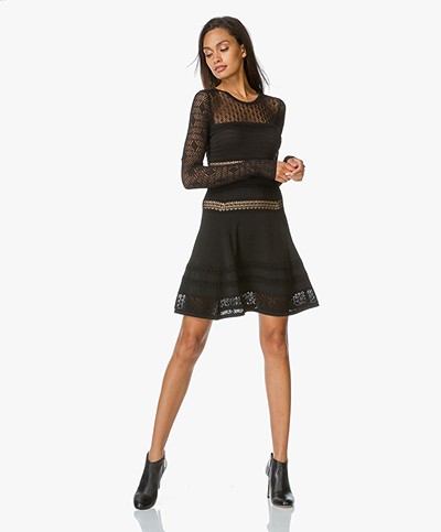 Diane von Furstenberg Celina Knitted Dress - Black