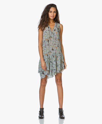 Zadig et Voltaire Dress with Circus Print Rory - Nuage 