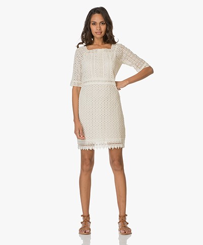 Vanessa Bruno Athé Dress Godefroy in Lace - Ivory