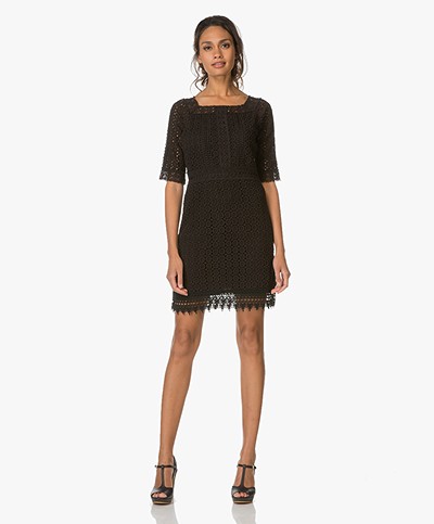 Vanessa Bruno Athé Dress Godefroy in Lace - Black