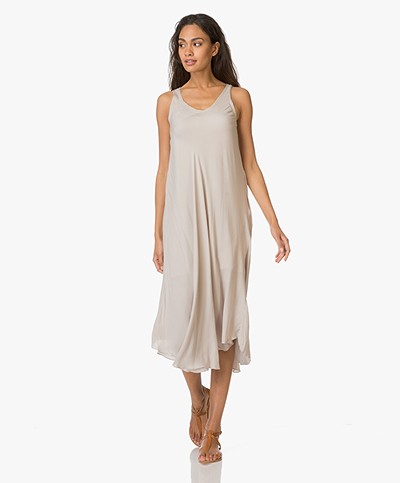 BRAEZ Maxi-dress with Flared Sihouette - Mud