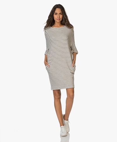 BY-BAR Vive Tess Sweater Dress - Off-white/Off-black