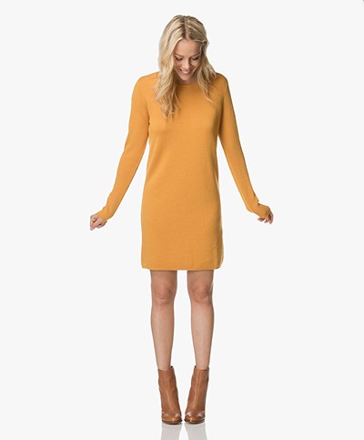 Sibin/Linnebjerg Saga Knitted Dress - Curry