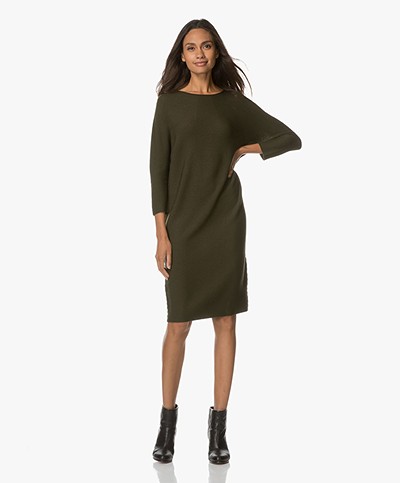 Drykorn Elena Knitted Dress - Dark Green