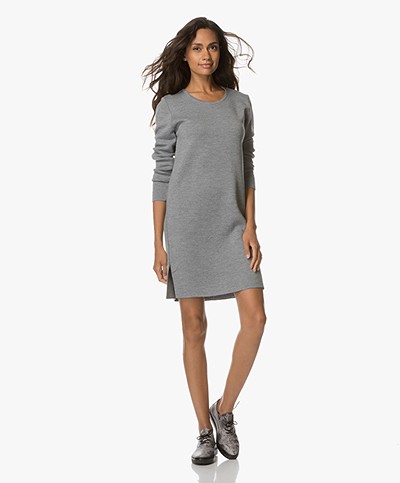 Sibin/Linnebjerg Kaya Merino Wool Dress - Sweat Grey