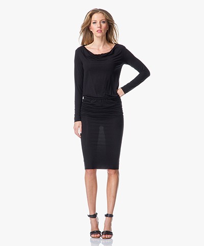 Charli Heather Jersey Dress  - Black