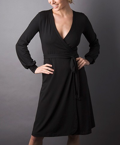 The Perfect Wrap Dress - Black