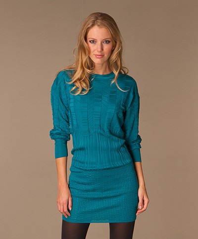 M Missoni Dolman Dress - Turquoise