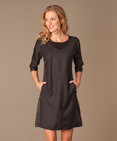 MM6 Paneled Dress - Black