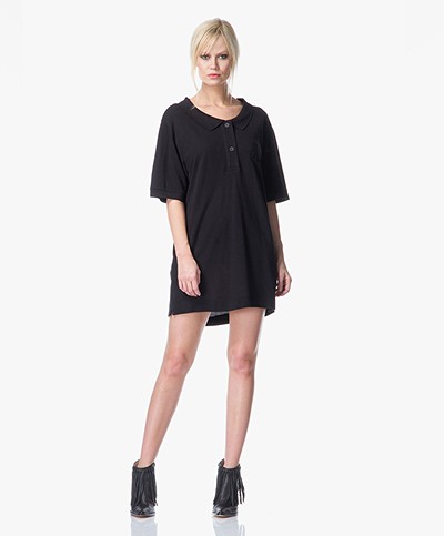 MM6 Polo Shirt Dress - Black