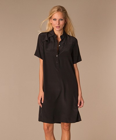 See By Chloé Silk Shirt Dress - Black
