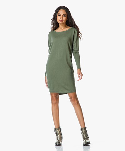 Sibin/Linnebjerg Ella Merino Sweater Dress - Green