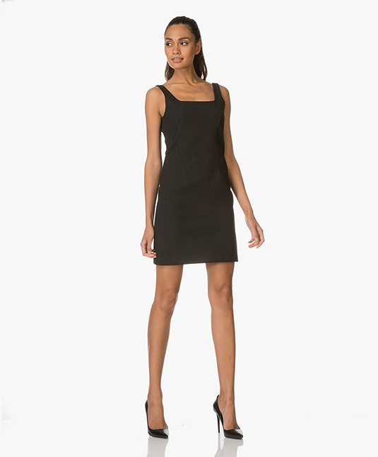 Rag Bone Dress Jana In Cotton Blend Black W272303px 60