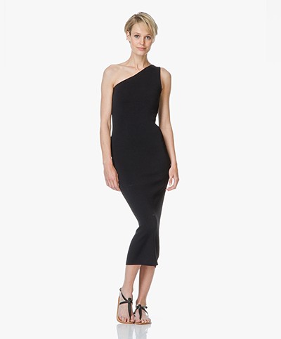 Theory Yuleena One-Shoulder Dress - Black 