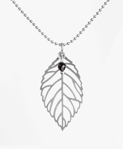 Ellen Beekmans Leaf Necklace - Black