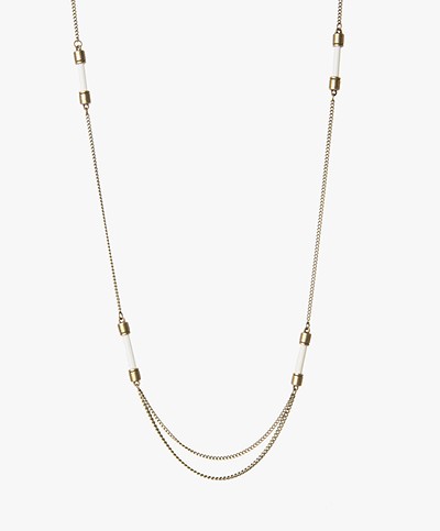 Ellen Beekmans Lumen Necklace - Bronze/White