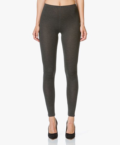 Majestic Jersey Leggings - Anthracite Chiné