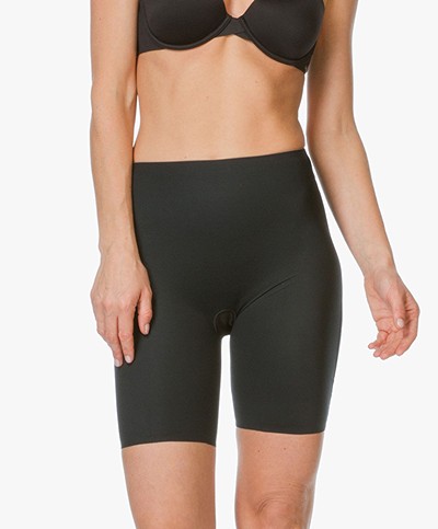 SPANX® Two-Timing Mid-thigh Short - Black/Taupe 