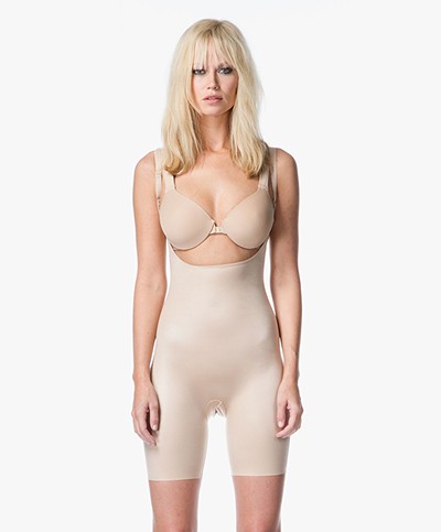 SPANX® Slimplicity Open-Bust Bodysuit - Nude