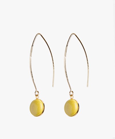 Ellen Beekmans Elipse Earrings - Yellow