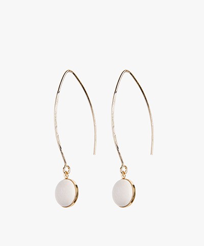 Ellen Beekmans Elipse Earrings - Off-white