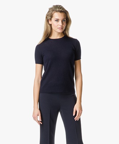 Theory Tolleree Pullover in Cashmere - Jet Navy