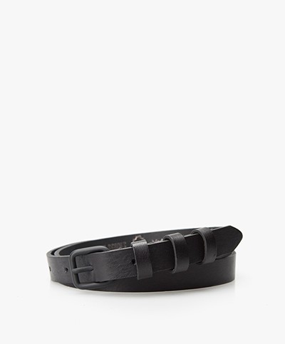 Drykorn Leather Basic Belt - Black