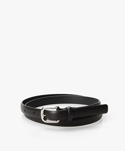 Filippa K Thin Basic Belt - Black
