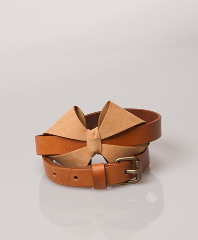 See by Chloé Bow Belt - Camel