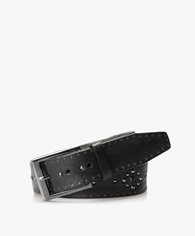 Zadig et Voltaire Runaway Leather Belt - Black