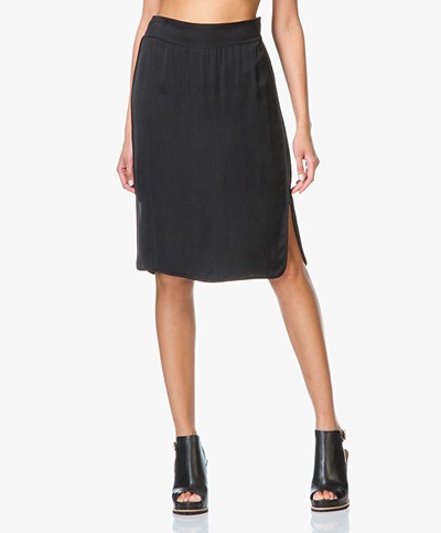 Drykorn Farida Cupro Skirt - Nearly Black