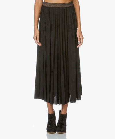 BY-BAR Limited Long Pleat Skirt - Black 