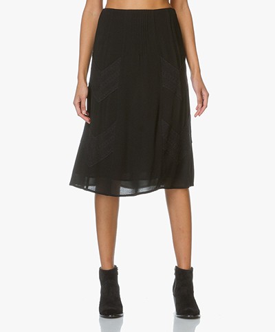 IRO Hayett Skirt with Lace - Black
