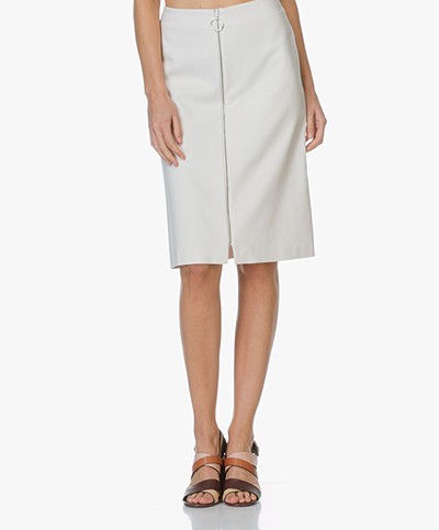 Drykorn A-line Skirt Roxy in Cotton - Off-white