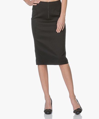 Drykorn Tency Jersey Skirt - Black
