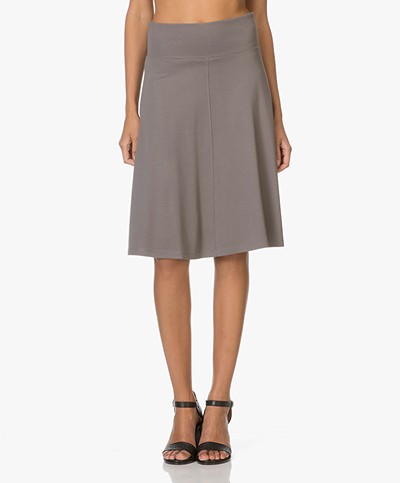 Kyra & Ko Tessa Jersey A-line Skirt - Grey