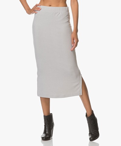 BRAEZ Ultra Soft Jersey Pencil Skirt - Grey