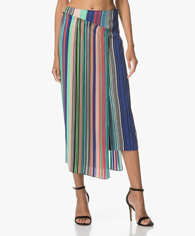 Diane von Furstenberg Asymmetric Skirt - Burman Stripes