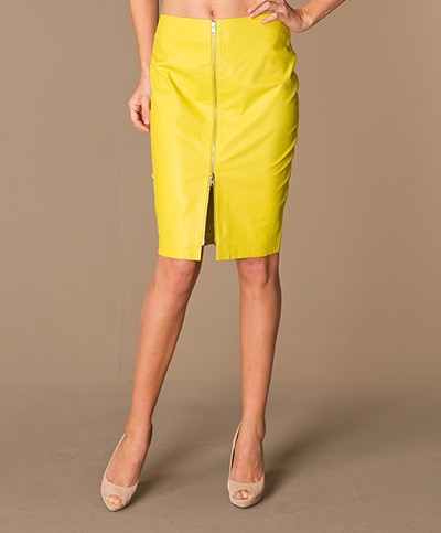 By Malene Birger Eldiuna Skirt - Neon Yellow