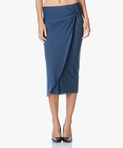Charli Lake Lea Skirt with Knot Detail - Blue 