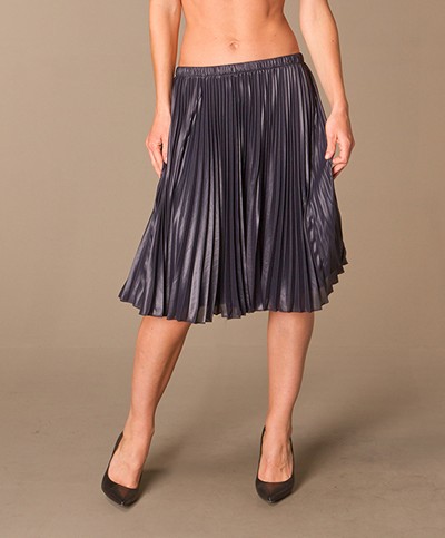Drykorn Peppy Pleated Skirt - Dark Blue