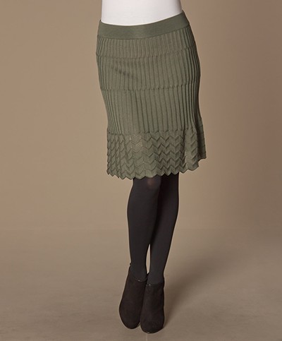 M Missoni Woolen Knit Skirt - Forrest