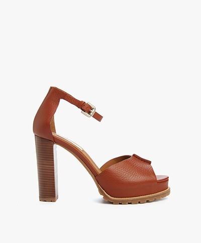 See by Chloé Africa Sandels with Heel - Ghianda/Tacco Naturale 