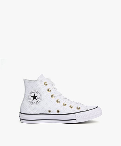 Converse Chuck Taylor Perforated Hi All Star - Wit/Biscuit
