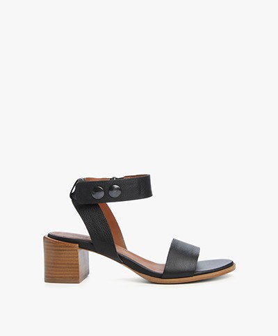 Filippa K Jordan Square Heel Sandal - Black
