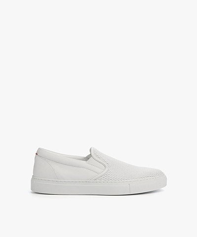 HUGO Chloe Leather Slip-on Sneakers - White