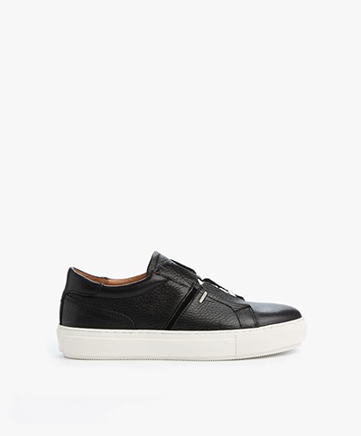Shabbies Leather Sneakers - Black 