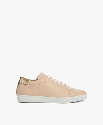 Closed Leather Sneakers - Old Pink