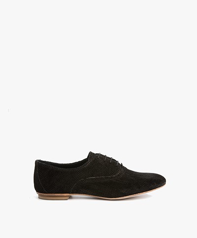 Fred de la Bretonière Leather Lace-up Shoes - Black